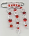Red brooch